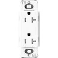 Product Image of Claro 20A Tamper-Resistant Duplex Receptacle, Satin (Brilliant White)