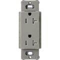 Product Image of Claro 20A Tamper-Resistant Duplex Receptacle, Satin (Cobblestone)