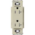 Product Image of Claro 20A Tamper-Resistant Duplex Receptacle, Satin (Clay)
