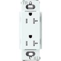 Product Image of Claro 20A Tamper-Resistant Duplex Receptacle, Satin (Glacier White)