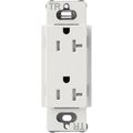 Product Image of Claro 20A Tamper-Resistant Duplex Receptacle, Satin (Lunar Gray)