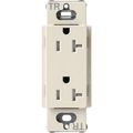 Product Image of Claro 20A Tamper-Resistant Duplex Receptacle, Satin (Pumice)