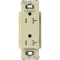 Product Image of Claro 20A Tamper-Resistant Duplex Receptacle, Satin (Sage)