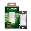 Product Image of Diva Dimmer Switch - LED+ Pro, 150W LED/300W ELV/250VA MLV, Neutral Optional, Multi-Location, 120V, DV-PSR-WH, White