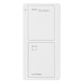 Product Image of Pico 2-Button Wireless Smart Remote for Screen Control, Icon and Text Engraving, (Gloss White), PJ2-2B-GWH-S08