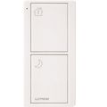 Product Image of Pico 2-Button Wireless Smart Remote for Programmable Scene Control, Entry Icon Engraving (Satin Snow), PJ2-2B-TSW-P11