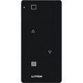 Product Image of Pico 2-Button with Raise/Lower Wireless Smart Remote for Shade Control, Shade Icon Engraving, (Gloss Black), PJ2-2BRL-GBL-S01