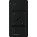 Product Image of Pico 2-Button with Raise/Lower Wireless Smart Remote for Light Control, Light Icon Engraving (Satin Midnight), PJ2-2BRL-TMN-L01