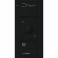 Product Image of Pico 3-Button with Raise/Lower Wireless Smart Remote for Skylight Control, Icon and Text Engraving, (Gloss Black), PJ2-3BRL-GBL-S06