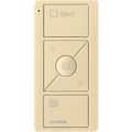 Product Image of Pico 3-Button with Raise/Lower Wireless Smart Remote for Drapery Control, Icon and Text Engraving, (Gloss Ivory), PJ2-3BRL-GIV-S07