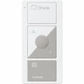 Product Image of Pico 3-Button with Raise/Lower Wireless Smart Remote for Drapery Control, Icon and Text Engraving, (Gloss Light Almond), PJ2-3BRL-GLA-S07