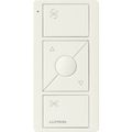 Product Image of Pico 3-Button with Raise/Lower Wireless Smart Remote for Tilt Blind Control, Icon Engraving Only, (Gloss White), PJ2-3BRL-GWH-S10