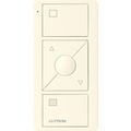 Product Image of Pico 3-Button with Raise/Lower Wireless Smart Remote for Light Control, Light Icon Engraving, (Satin Biscuit), PJ2-3BRL-TBI-L01