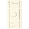 Product Image of Pico 3-Button with Raise/Lower Wireless Smart Remote for Sheer Control, Icon and Text Engraving, (Satin Biscuit), PJ2-3BRL-TBI-S04