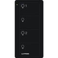 Product Image of Pico 3-Button with Raise/Lower Wireless Smart Remote for Drapery Control, Icon and Text Engraving (Satin Snow), PJ2-3BRL-TSW-S07
