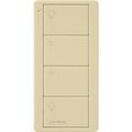 Product Image of Pico 4-Button Wireless Smart Remote for Programmable Scene Control, Family Room Icon Engraving, (Gloss Black), PJ2-4B-GBL-P01