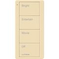 Product Image of Pico 4-Button Wireless Smart Remote for Light Control, Light Icon Engraving, (Gloss Ivory), PJ2-4B-GIV-L01