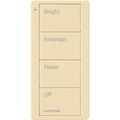 Product Image of Pico 4-Button Wireless Smart Remote for Programmable Scene Control, (Gloss Ivory), PJ2-4B-GIV-L31