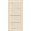 Product Image of Pico 4-Button Wireless Smart Remote for Programmable Scene Control, Family Room Icon Engraving, (Gloss Ivory), PJ2-4B-GIV-P01