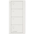 Product Image of Pico 4-Button Wireless Smart Remote for Programmable Scene Control, (Gloss Light Almond), PJ2-4B-GLA-L31