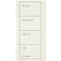 Product Image of Pico PRO 4-Button Wireless Smart Remote for Programmable Scene Control, (Gloss Light Almond), Caseta PRO Packaging, PJ2-4B-LA-L31P