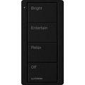 Product Image of Pico 4-Button Wireless Smart Remote for 2-Group Light Control, Light Icon Engraving (Satin Midnight), PJ2-4B-TMN-L21