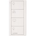 Product Image of Pico 4-Button Wireless Smart Remote for Programmable Scene Control, Family Room Icon Engraving (Satin Snow), PJ2-4B-TSW-P01