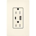 Product Image of Claro 15A USB Type A&C Duplex Receptacle, Satin Finish (Biscuit), SCR-15-ACTR-BI