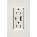 Product Image of Claro 15A USB Type A&C Duplex Receptacle, Satin Finish (Lunar Gray), SCR-15-ACTR-LG