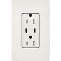 Product Image of Claro 15A USB Type A&C Duplex Receptacle, Satin Finish (Architectural White), SCR-15-CCTR-RW