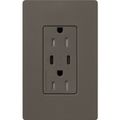 Product Image of Claro 15A USB Type A&C Duplex Receptacle, Satin Finish (Truffle), SCR-15-CCTR-TF