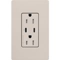 Product Image of Claro 15A USB Type A&C Duplex Receptacle, Satin Finish (Taupe), SCR-15-CCTR-TP
