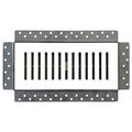 Product Image of Breezelux 410 Removable Flush Mount Wall & Ceiling Air Supply 4" x 10" (Duct Opening) Requires 5" x 11" Drywall Opening