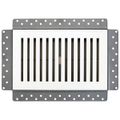 Product Image of Breezelux 610 Removable Flush Mount Wall & Ceiling Air Supply 6" x 10" (Duct Opening) Requires 7" x 11" Drywall Opening