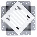 Product Image of SilhouEase 6 Exhaust Fan Removable Flush Mount Bathroom Cover 6" x 6" Drywall Opening