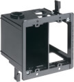 2-Gang Power and Low Voltage Box for Existing Construction (Black)