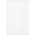 Product Image of New Architectural 1-Gang Wall Plate, Fits Grafik T Controls, Glass Finish, Clear White Glass