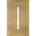Product Image of New Architectural Single-Gang Wall Plate, Fits Grafik T Controls, Metal Finish, Antique Brass