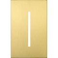 Product Image of New Architectural Single-Gang Wall Plate, Fits Grafik T Controls, Metal Finish, Satin Brass