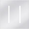 Product Image of New Architectural 2-Gang Wall Plate, Fits Grafik T Controls, Metal Finish, Bright Chrome