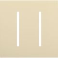 Product Image of New Architectural 2-Gang Wall Plate, Fits Grafik T Controls, Matte Finish, LWT-GG-BE, Beige