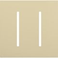 Product Image of New Architectural 2-Gang Wall Plate, Fits Grafik T Controls, Matte Finish, LWT-GG-IV, Ivory