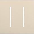 Product Image of New Architectural 2-Gang Wall Plate, Fits Grafik T Controls, Matte Finish, Light Almond