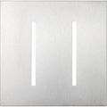 Product Image of New Architectural 2-Gang Wall Plate, Fits Grafik T Controls, Metal Finish, Satin Chrome