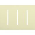 Product Image of New Architectural 3-Gang Wall Plate, Fits Grafik T Controls, Matte Finish, LWT-GGG-AL, Almond