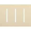 Product Image of New Architectural 3-Gang Wall Plate, Fits Grafik T Controls, Matte Finish, LWT-GGG-BE, Beige
