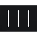 Product Image of New Architectural 3-Gang Wall Plate, Fits Grafik T Controls, Matte Finish, LWT-GGG-BL, Black