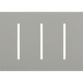 Product Image of New Architectural 3-Gang Wall Plate, Fits Grafik T Controls, Matte Finish, LWT-GGG-GR, Gray