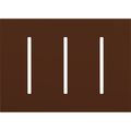 Product Image of New Architectural 3-Gang Wall Plate, Fits Grafik T Controls, Matte Finish, LWT-GGG-SI, Sienna