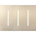 Product Image of New Architectural 3-Gang Wall Plate, Fits Grafik T Controls, Metal Finish, Satin Nickel